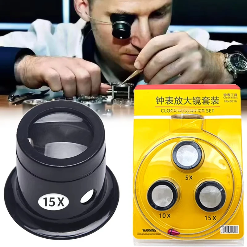 Jewelry Watches Repair - Watch Repair Magnifying Glass Set, 5X