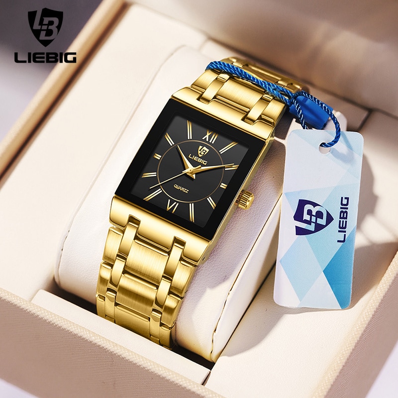 Jewelry Style Watches - LiEBIG Luxury Golden Quartz Wristwatches For