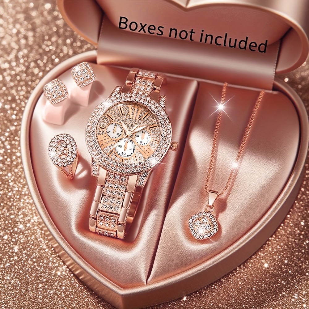 Jewelry Or Watches - 5pcs Stylish and Elegant Women'S Watch