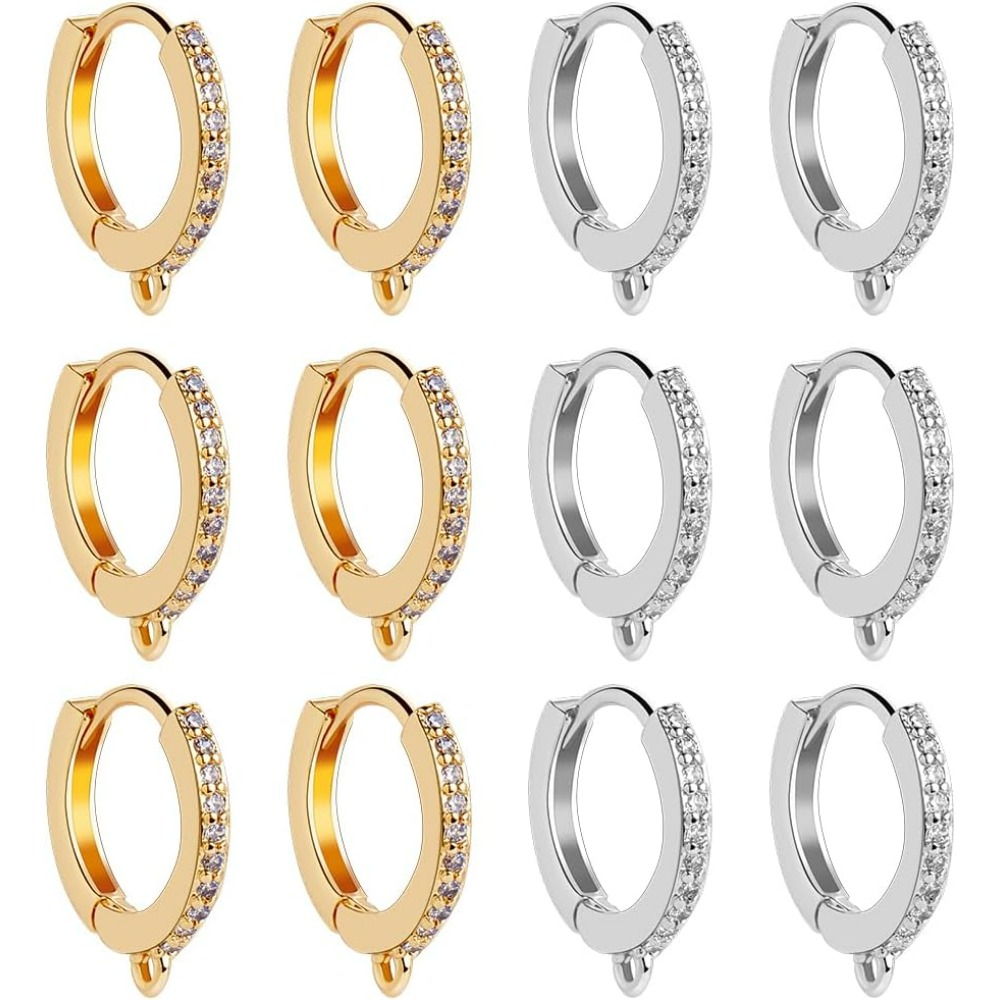1 Box 12Pcs Round Leverback Ho - огляд і ціна Hoop Earrings