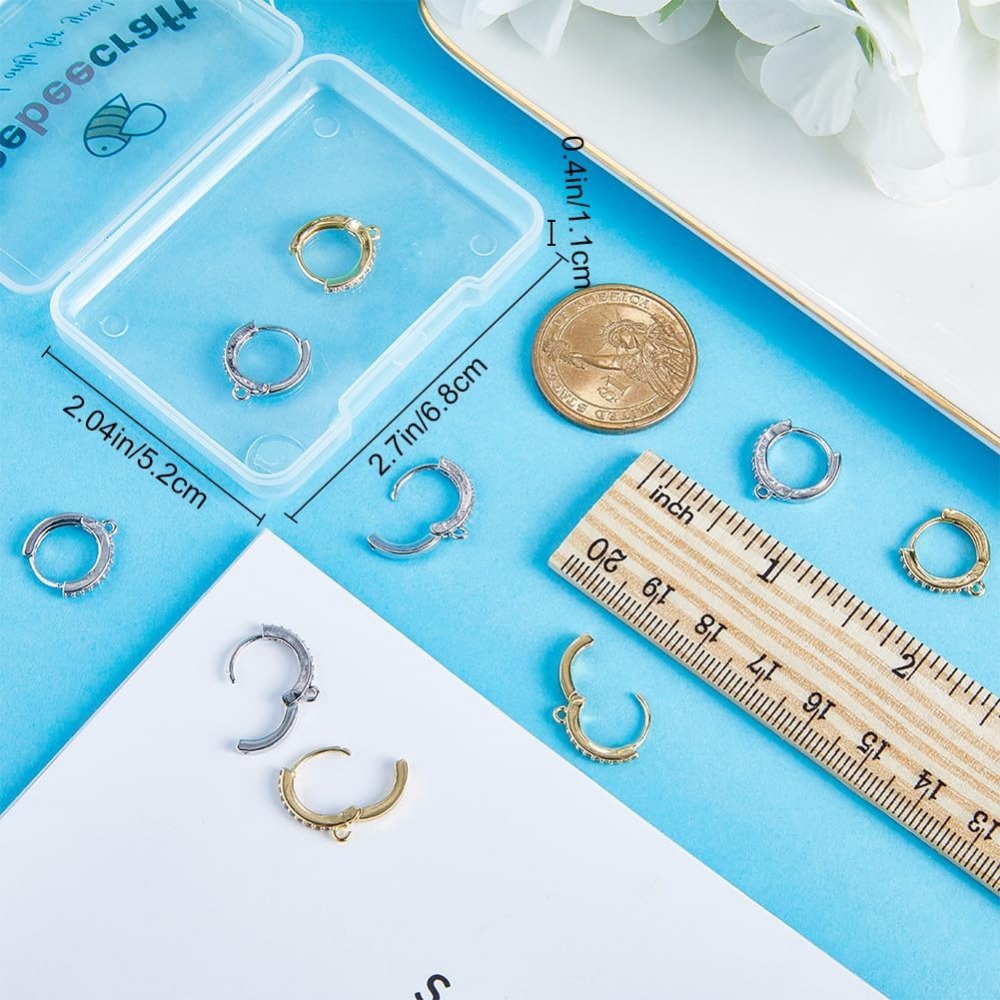 1 Box 12Pcs Round Leverback Ho - огляд і ціна Hoop Earrings