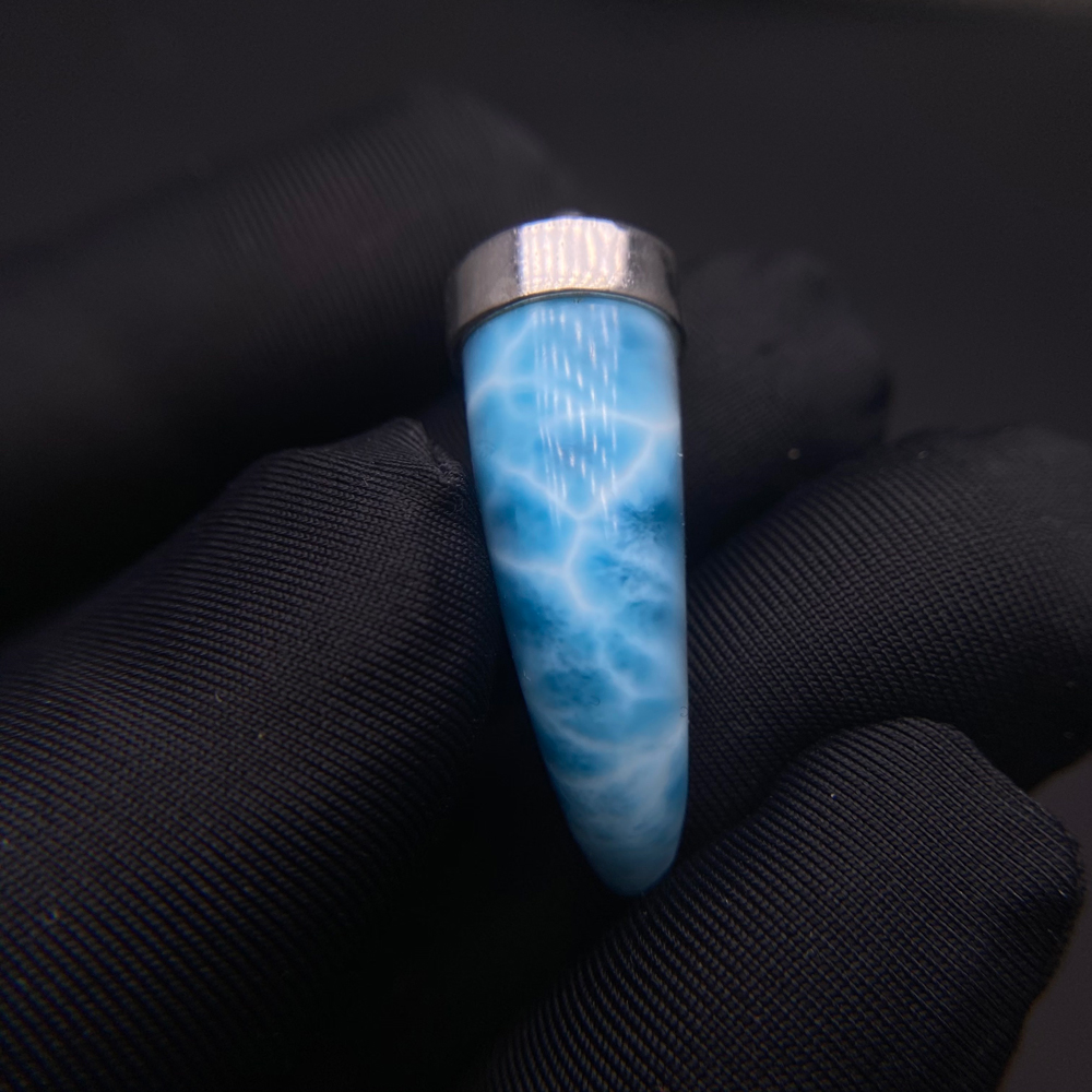 Trendy Natural Blue Larimar Pe - огляд і ціна Wolf Jewelry & Watches Tampa Reviews