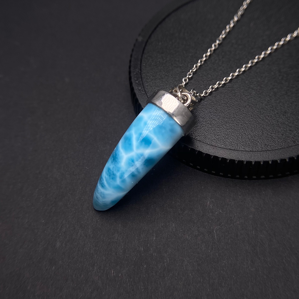 Trendy Natural Blue Larimar Pe - огляд і ціна Wolf Jewelry & Watches Tampa Reviews
