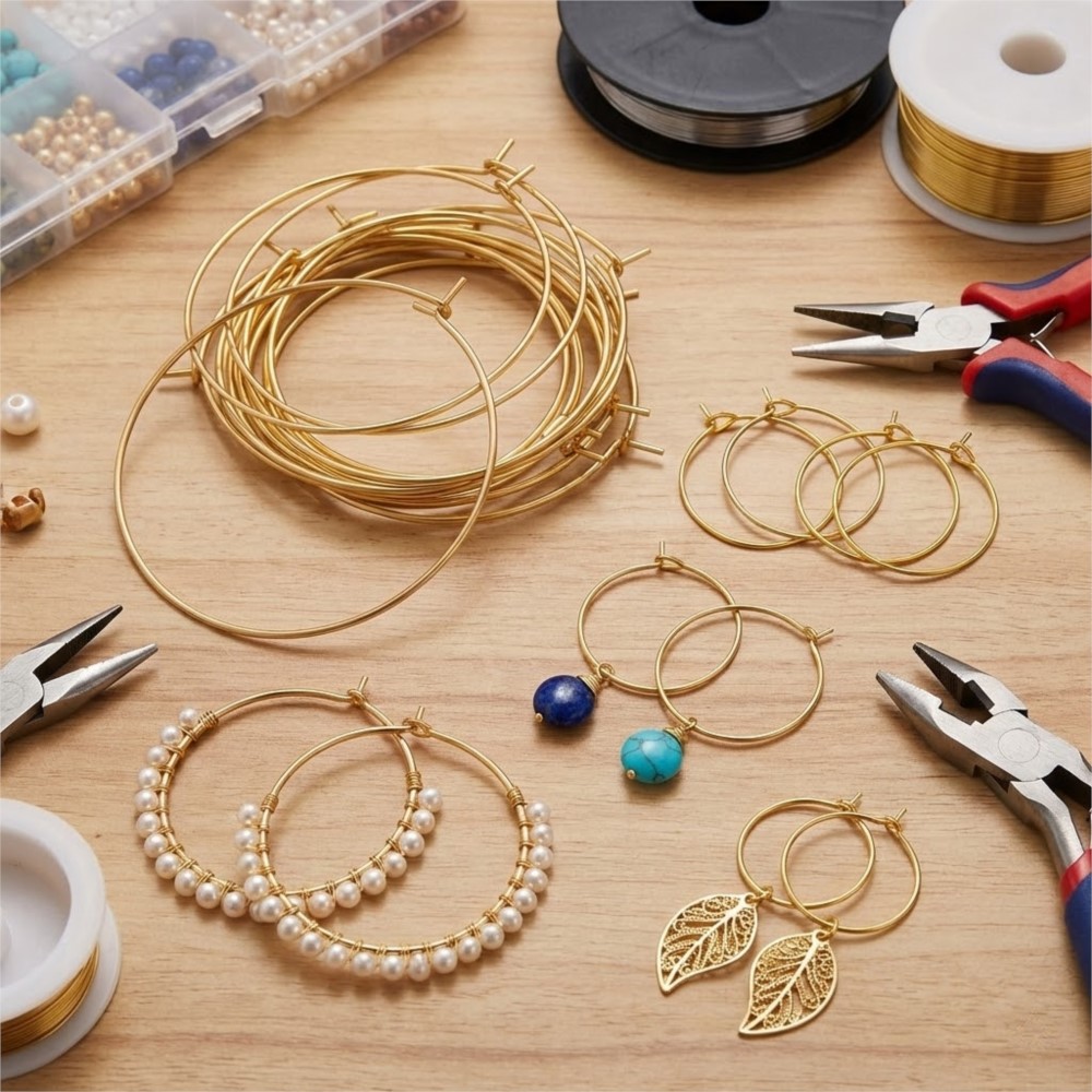 50Pcs 316 Stainless Steel 15 2 - огляд і ціна Hoop Earrings