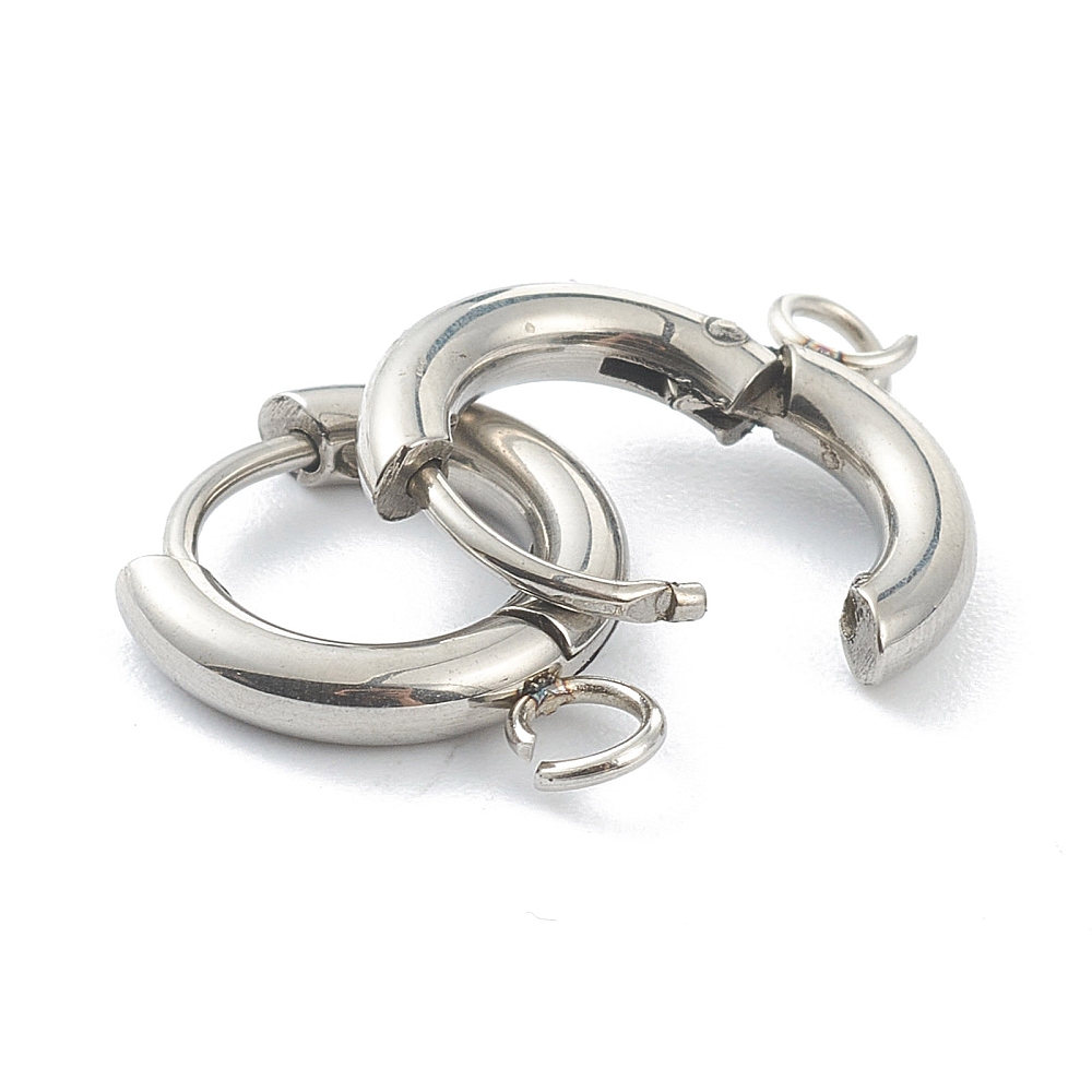 10pcs 201 Stainless Steel Hugg - огляд і ціна Hoop Earrings