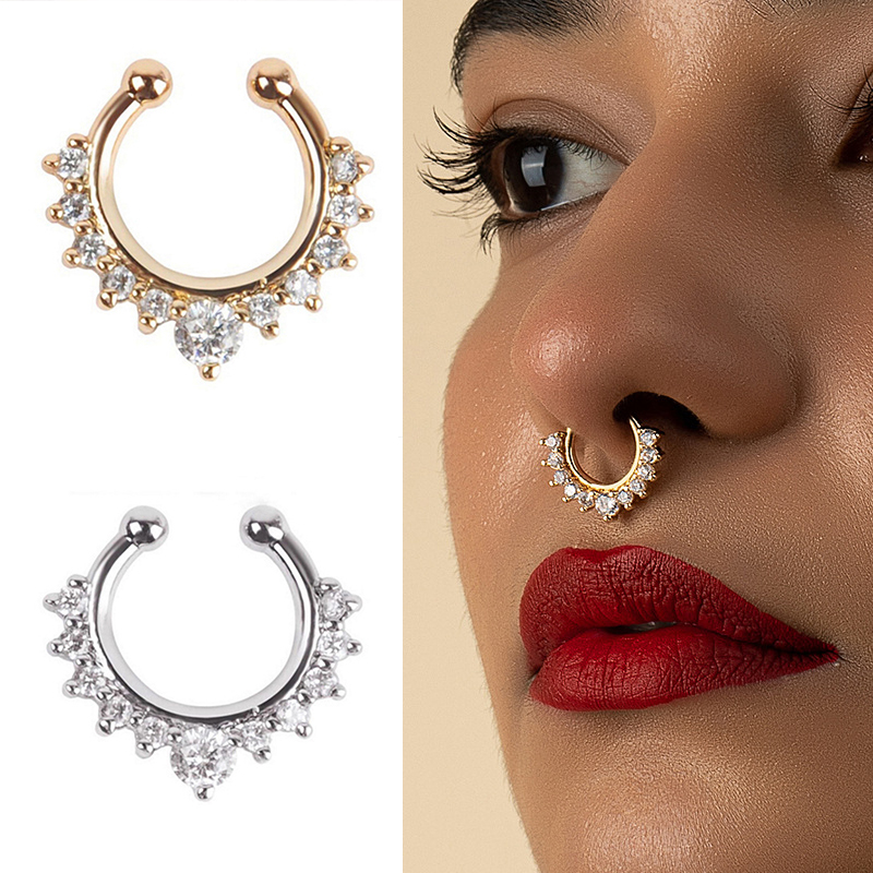 1PC U-Shape Nose Clip Fake Nos - огляд і ціна Ear Cuff No Piercing