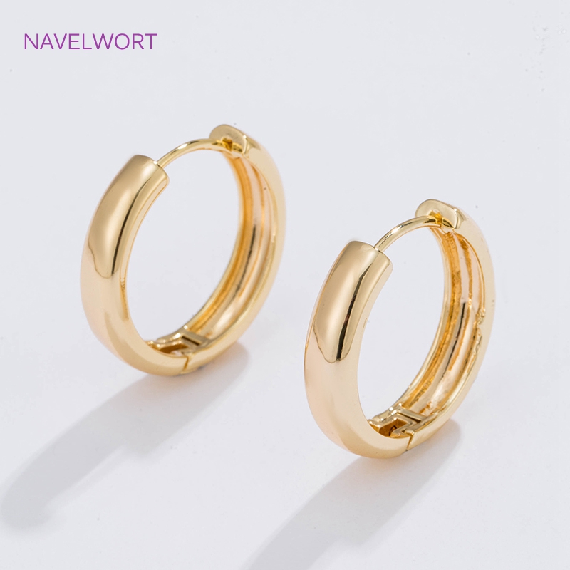 6 Sizes Gold Plated Circle Hoo - огляд і ціна Hoop Earrings