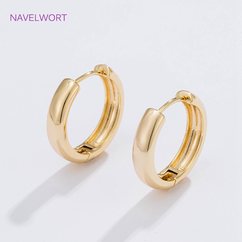 6 Sizes Gold Plated Circle Hoo - огляд і ціна Hoop Earrings