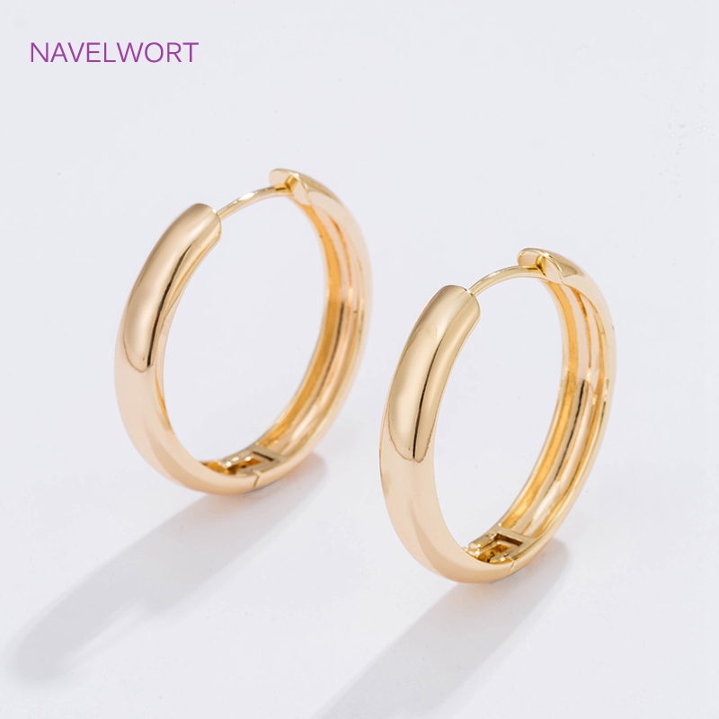 6 Sizes Gold Plated Circle Hoo - огляд і ціна Hoop Earrings