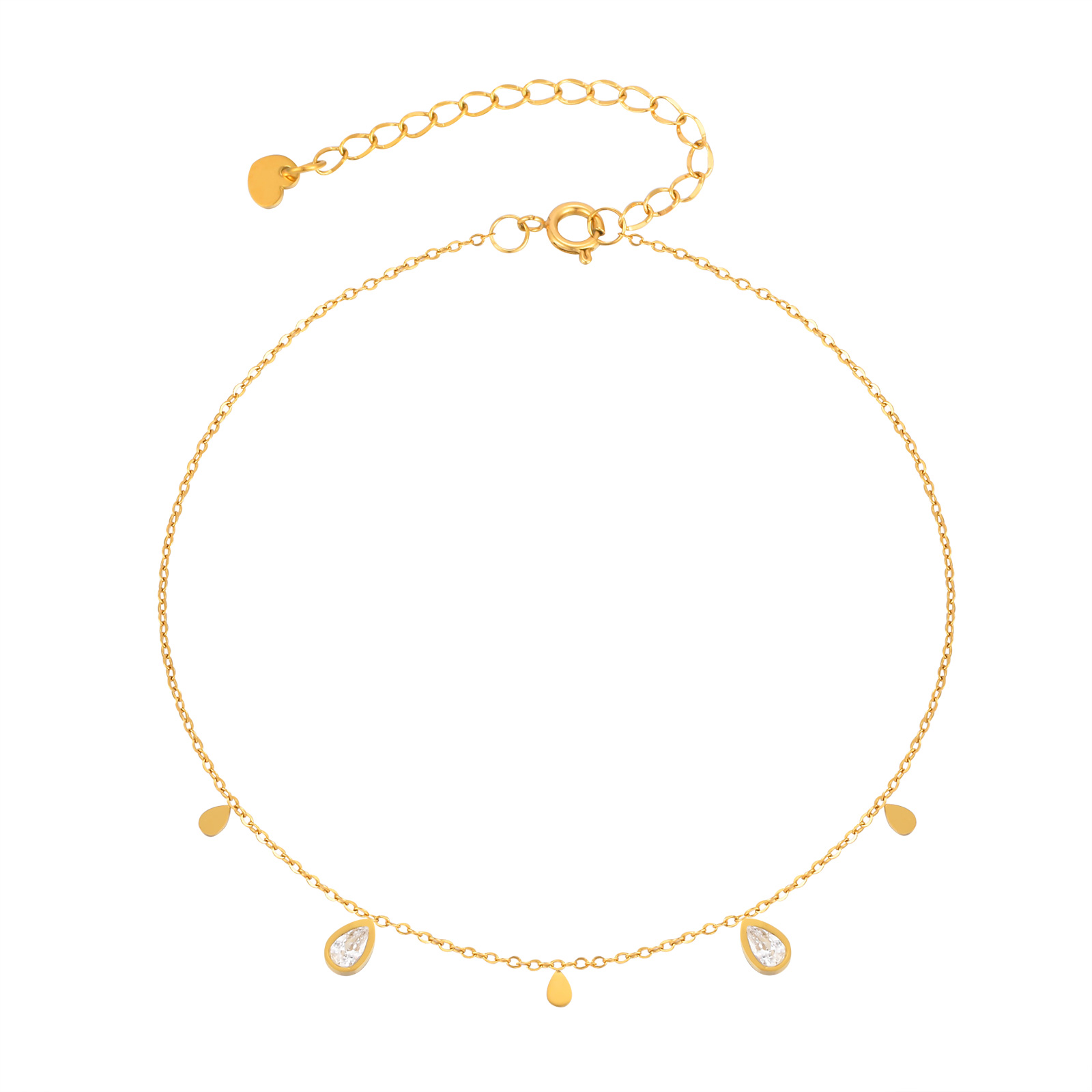 Dainty Water Drop Zircon Ankle - огляд і ціна Jc Jewelry & Watches Reviews