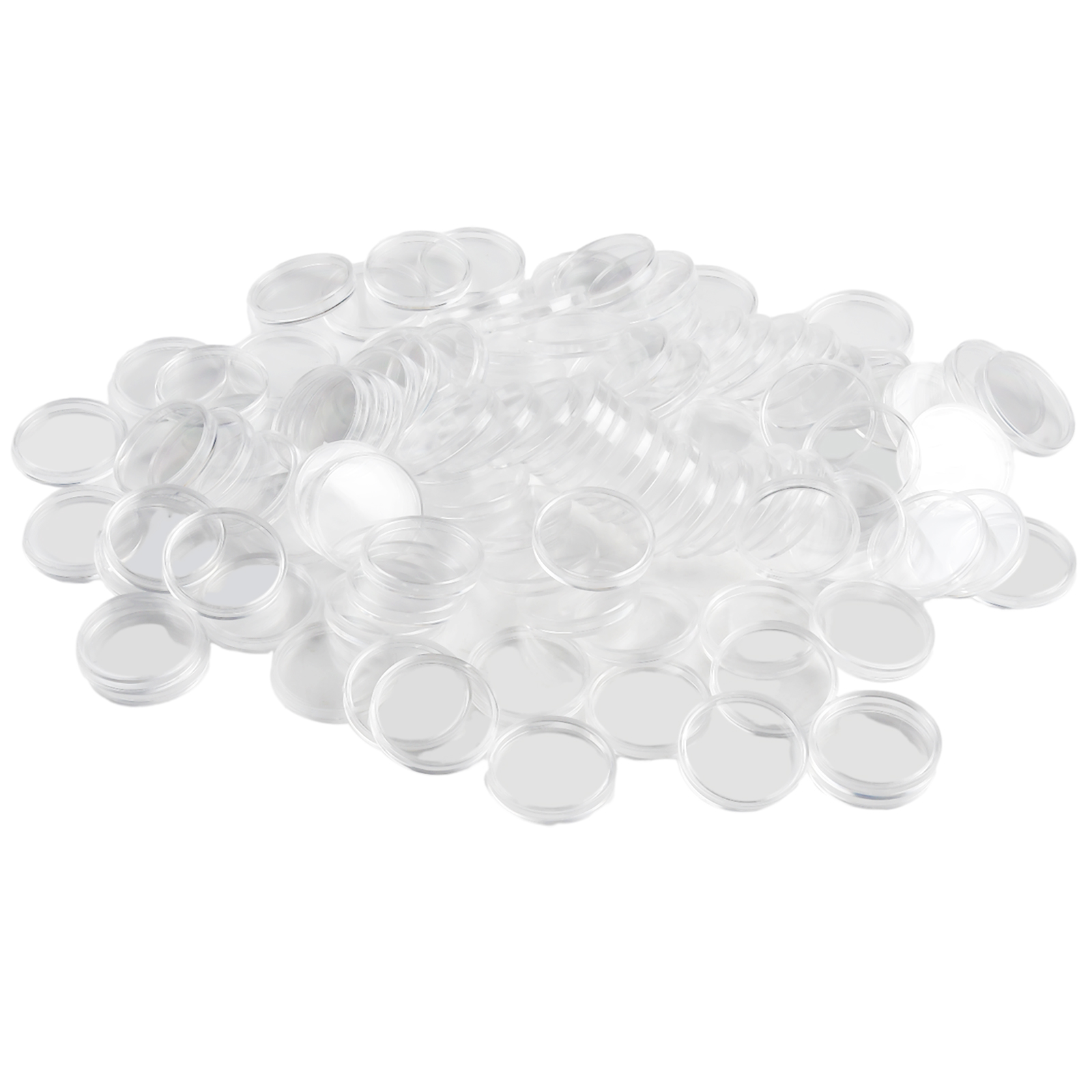 100Pcs Transparent Plastic Rou - огляд і ціна Collectors Coins Jewelry & Watches Of Smithtown Photos