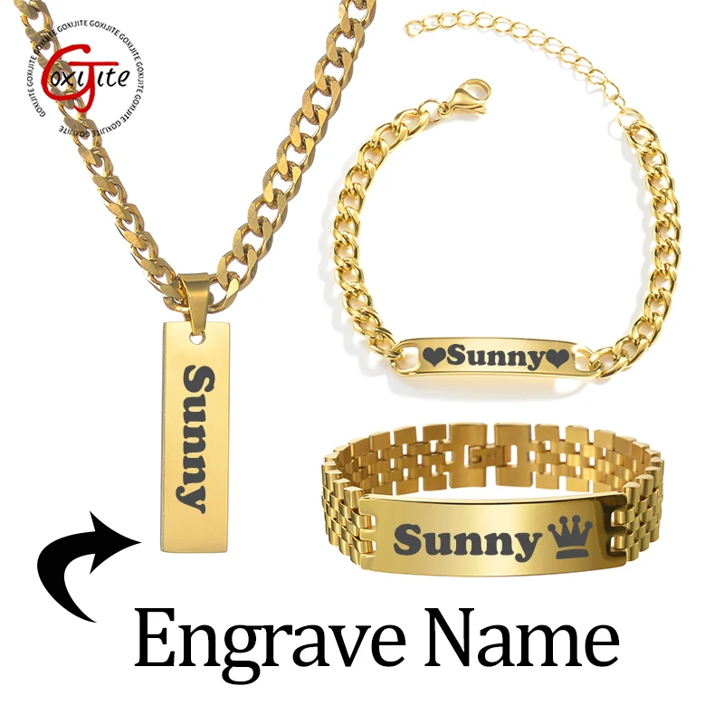 Goxijite Custom Engraved Name  - огляд і ціна Engraved Name Necklace