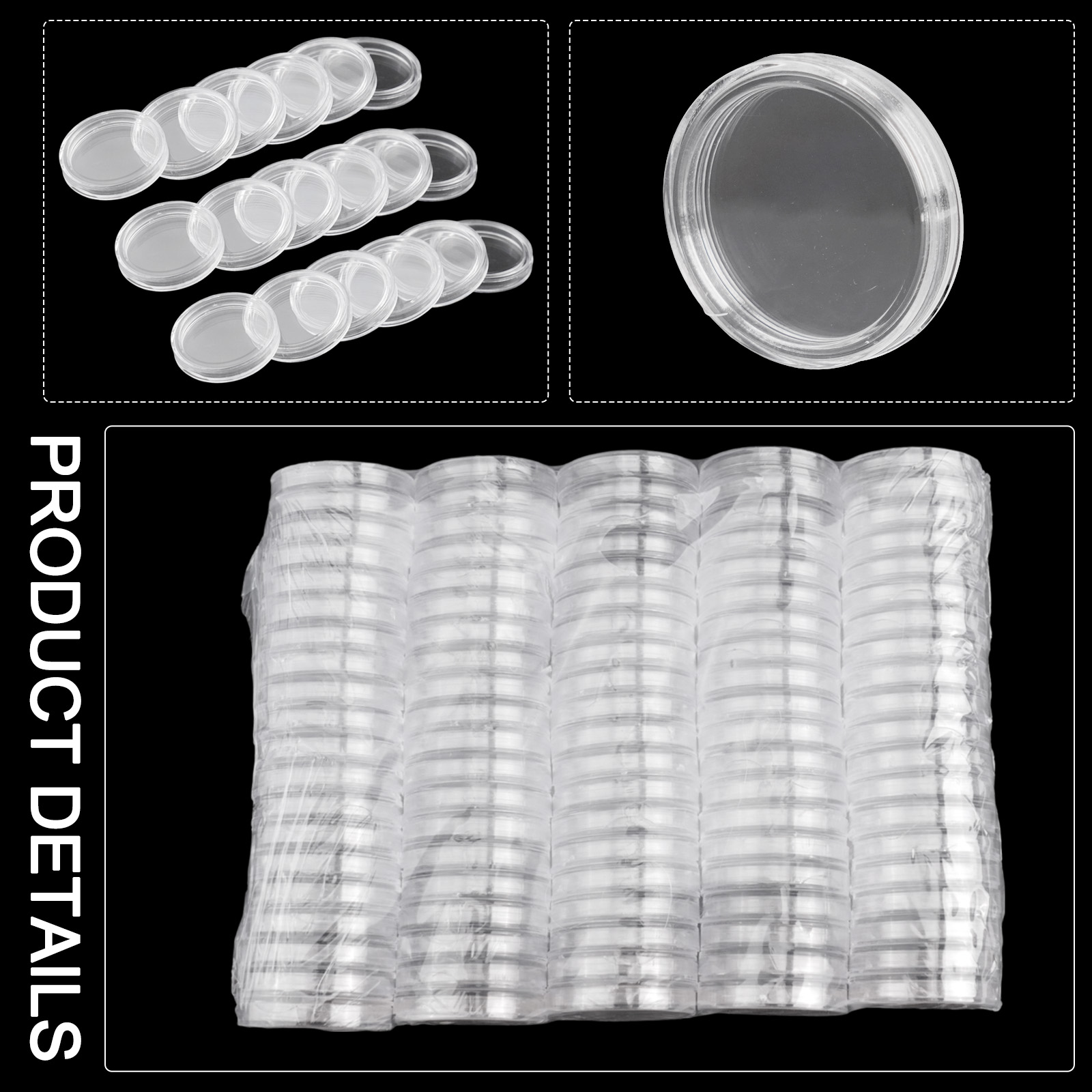 100 Pieces 23mm Clear Round Pl - огляд і ціна Collectors Coins Jewelry & Watches Of Smithtown Photos