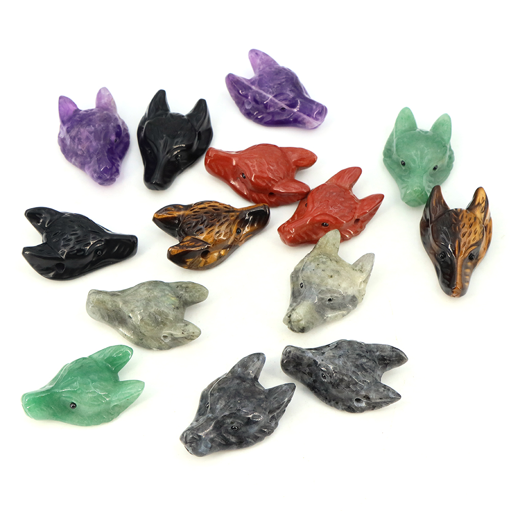 40mm Wolf Head Stone Pendant N - огляд і ціна Wolf Jewelry & Watches Tampa Reviews