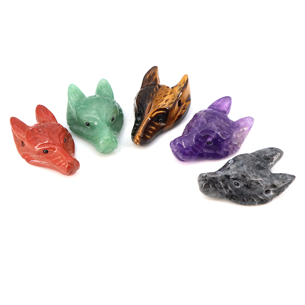 40mm Wolf Head Stone Pendant N - огляд і ціна Wolf Jewelry & Watches Tampa Reviews