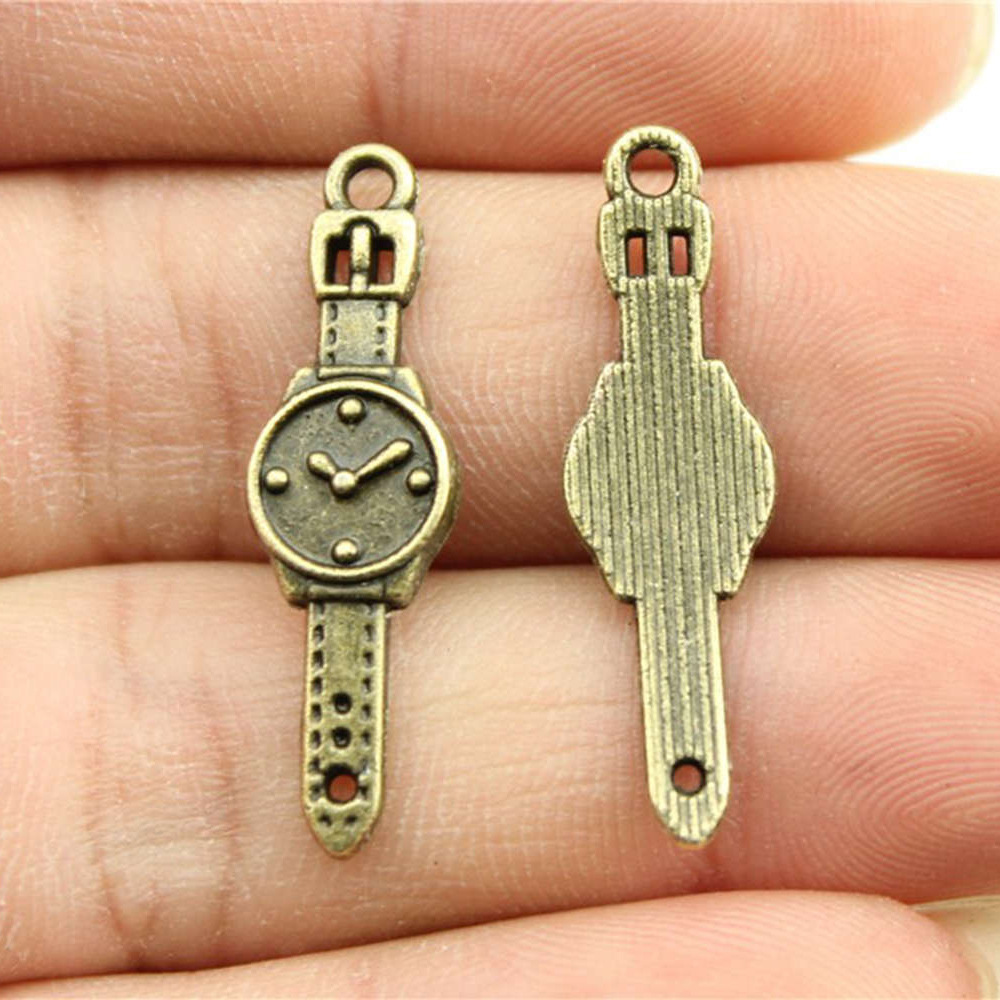 10pcs 30x9mm 2 Colors Antique  - огляд і ціна Jewelry Watches Vintage