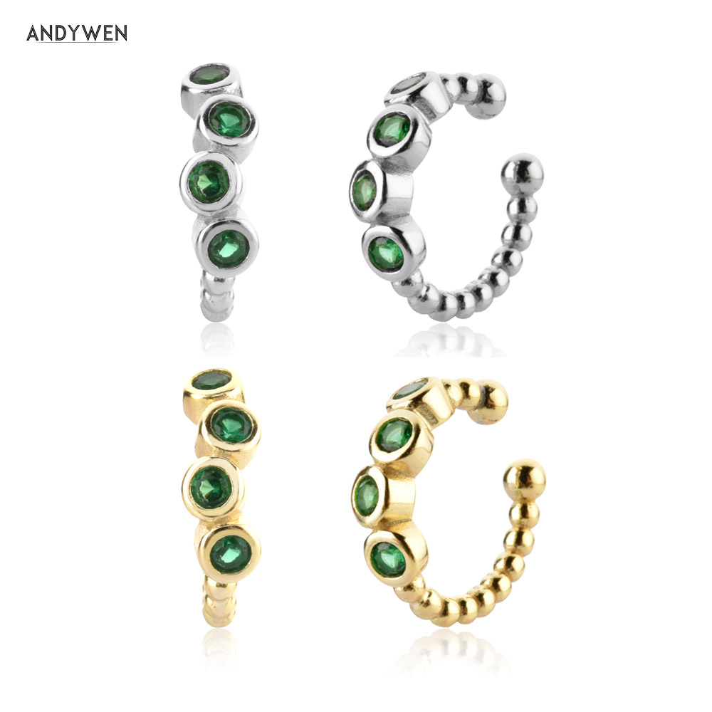 ANDYWEN 925 Sterling Silver Gr - огляд і ціна Ear Cuff No Piercing