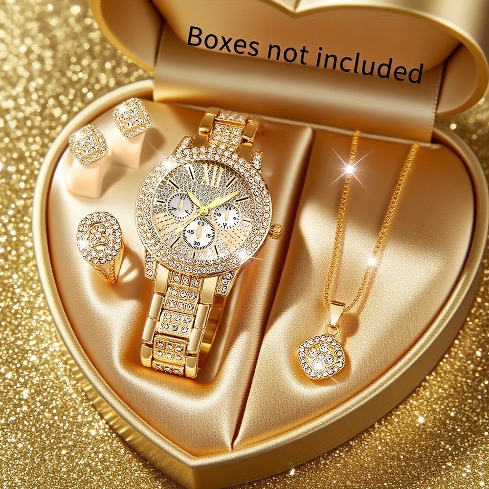 5pcs/set, Elegant Women'S Watc - огляд і ціна Jewelry Or Watches