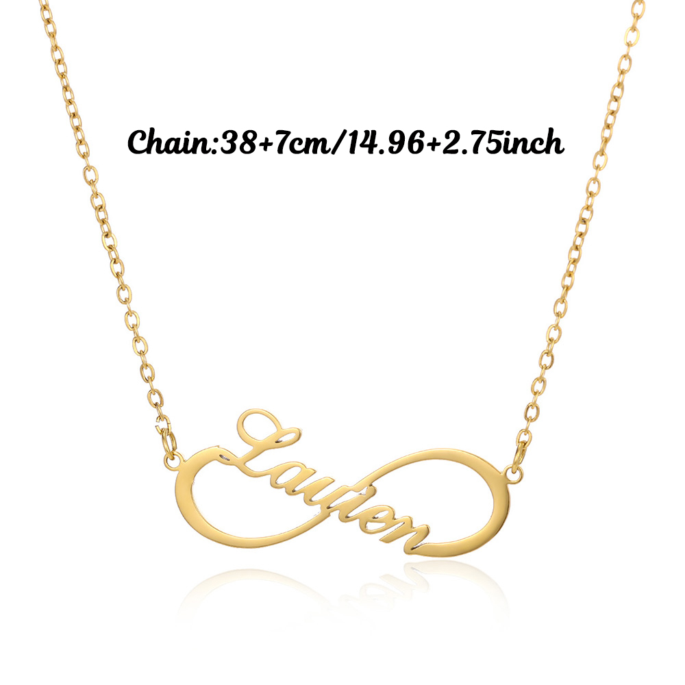 Custom Name Infinity Necklaces - огляд і ціна Engraved Name Necklace