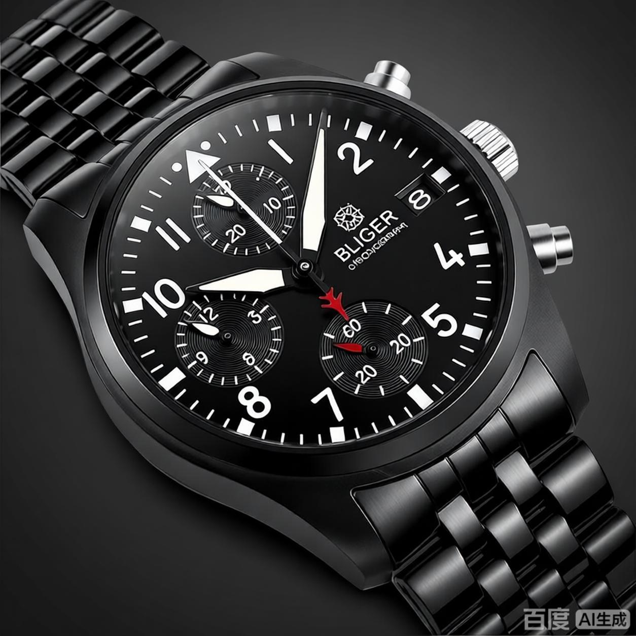 BLIGER Full Black Brushed 38mm - огляд і ціна Jewelry And Watches