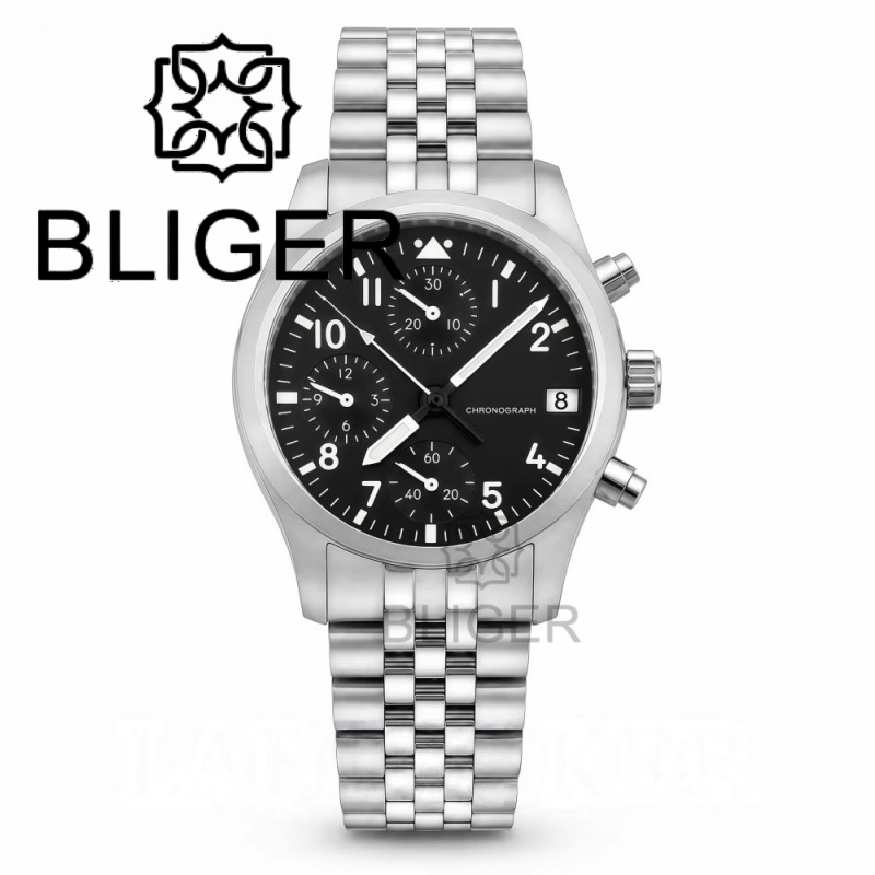 BLIGER Full Black Brushed 38mm - огляд і ціна Jewelry And Watches