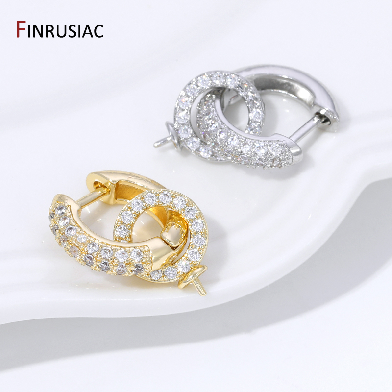 18K Gold Plated Brass Inlaid Z - огляд і ціна Hoop Earrings