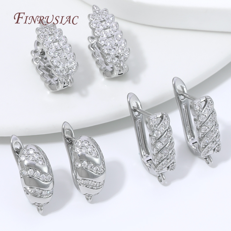 18K Gold Plated Cubic Zirconia - огляд і ціна Hoop Earrings