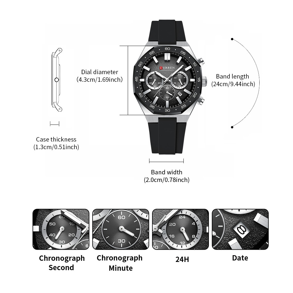 CURREN Fashion Casual Men Spor - огляд і ціна Jewelry And Watches