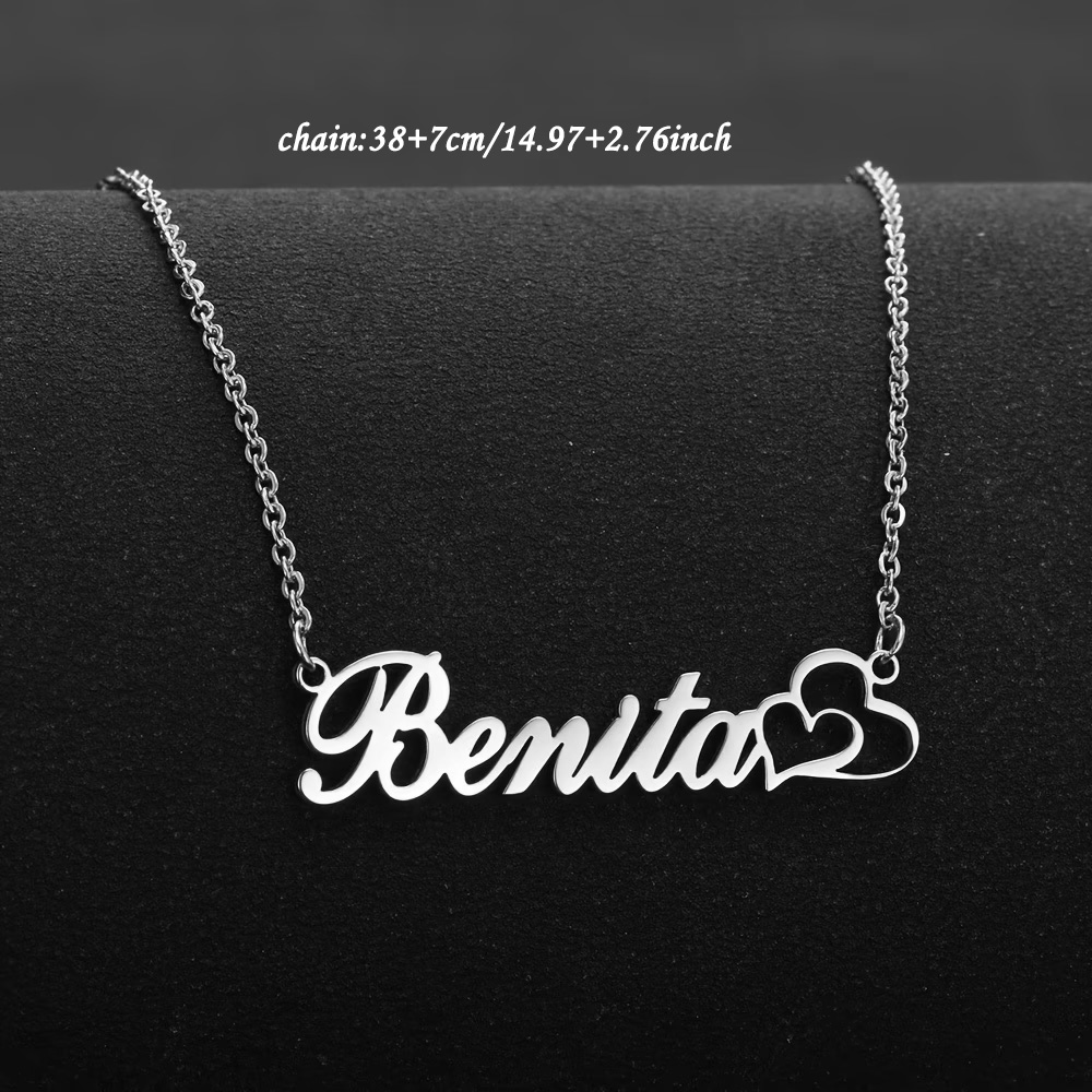 Personalized Double Heart Cust - огляд і ціна Engraved Name Necklace