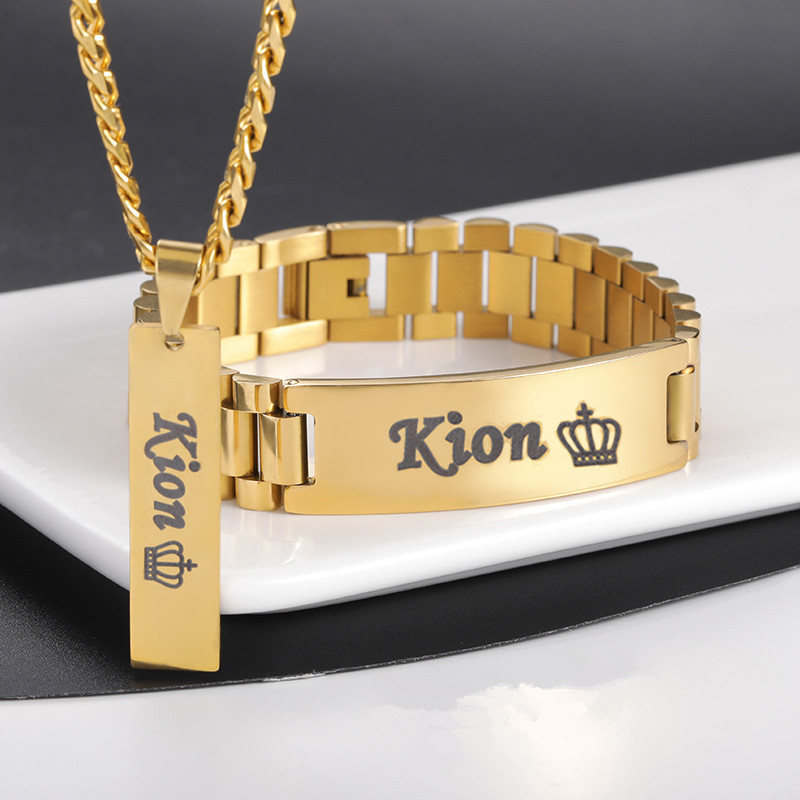 Custom Men Name Necklace Big B - огляд і ціна Engraved Name Necklace