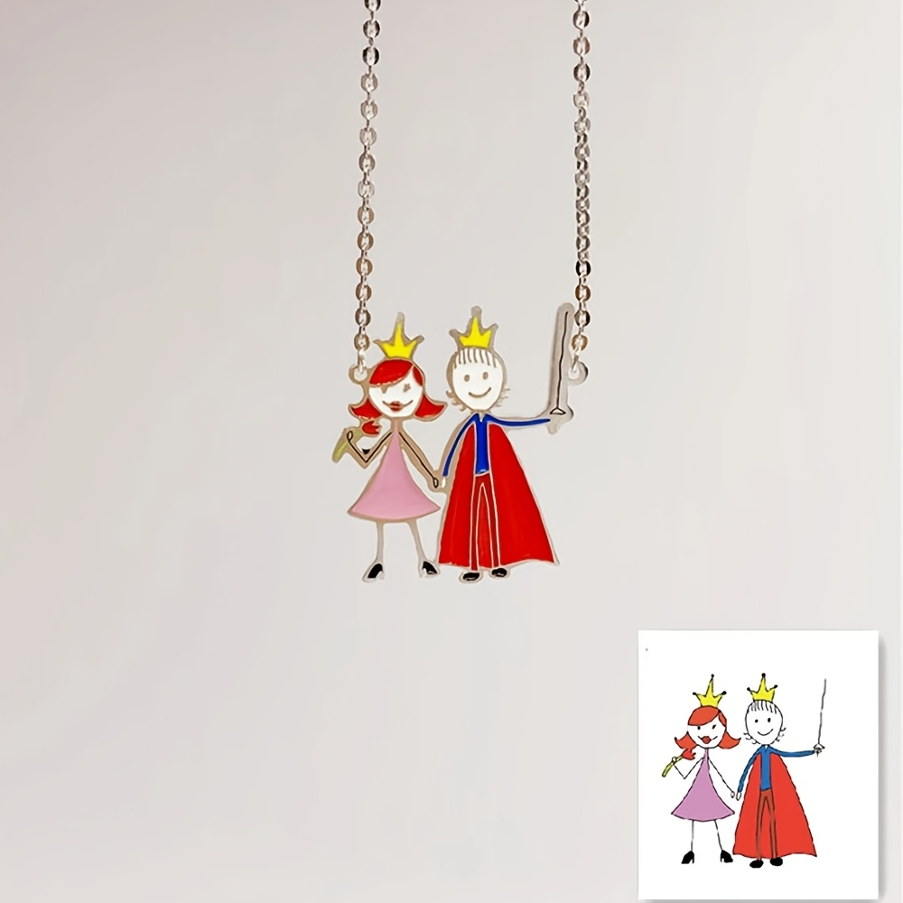 Custom Enamel Pendant Necklace - огляд і ціна Engraved Name Necklace