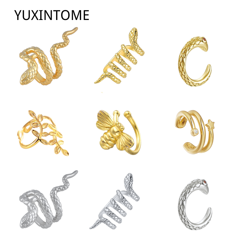 1PC Plated 24K Gold Vintage Cr - огляд і ціна Ear Cuff No Piercing